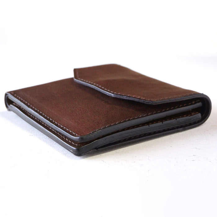 ANNAK Tochigi Leather Compact Bifold Garson Wallet All Leather Brown [AK16TA-B0054-BR] 