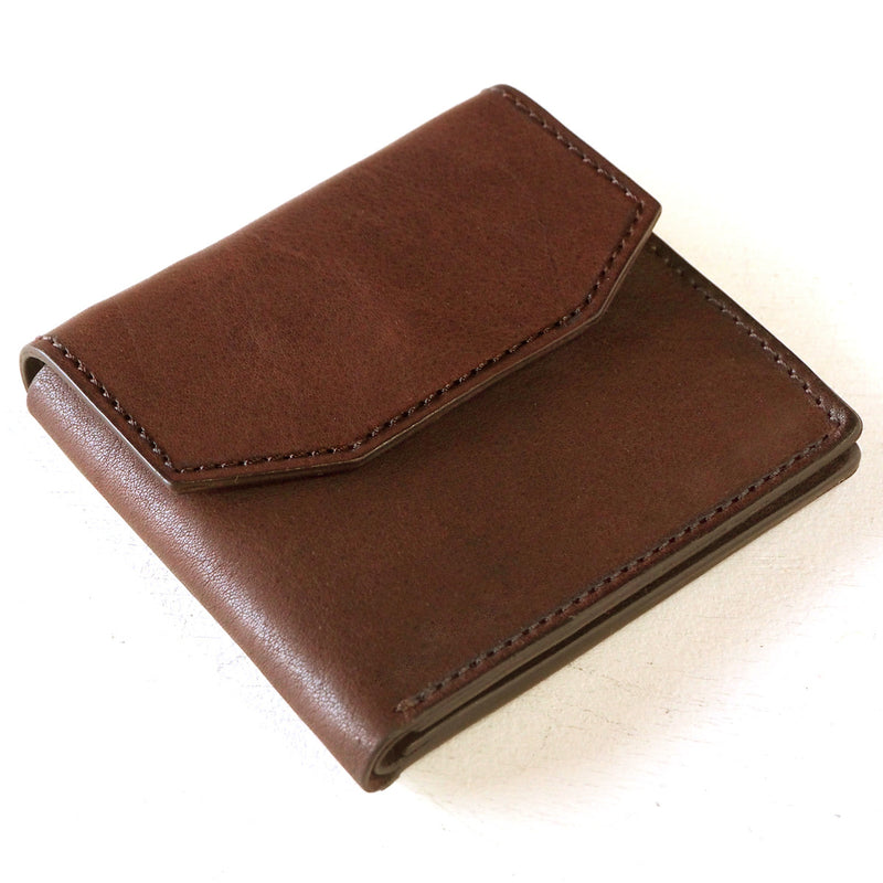 ANNAK Tochigi Leather Compact Bifold Garson Wallet All Leather Brown [AK16TA-B0054-BR] 