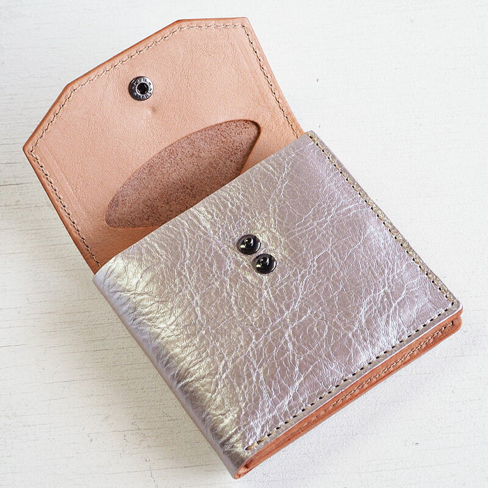 ANNAK Compact Folio Garcon Wallet Pink Silver [AK16TA-B0054-SLV] 