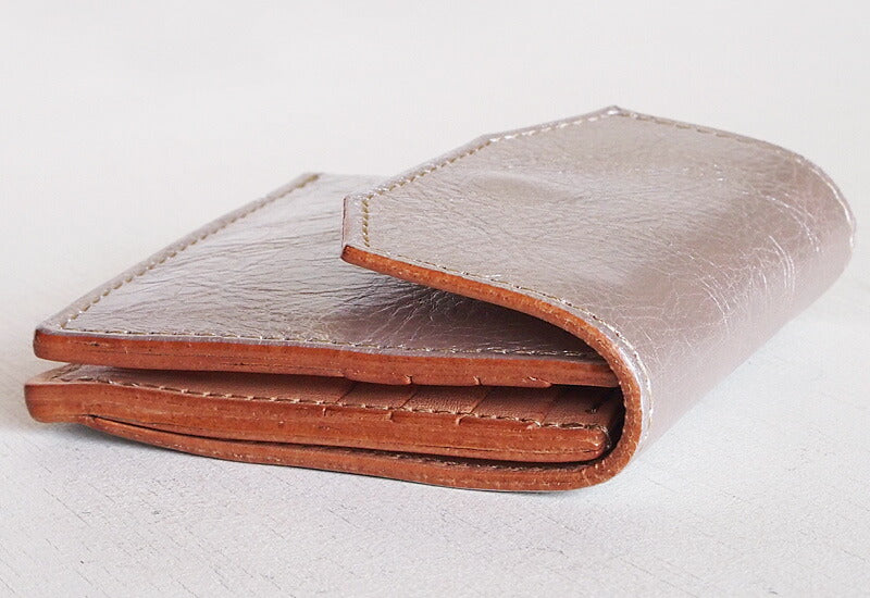 ANNAK Compact Folio Garcon Wallet Pink Silver [AK16TA-B0054-SLV] 