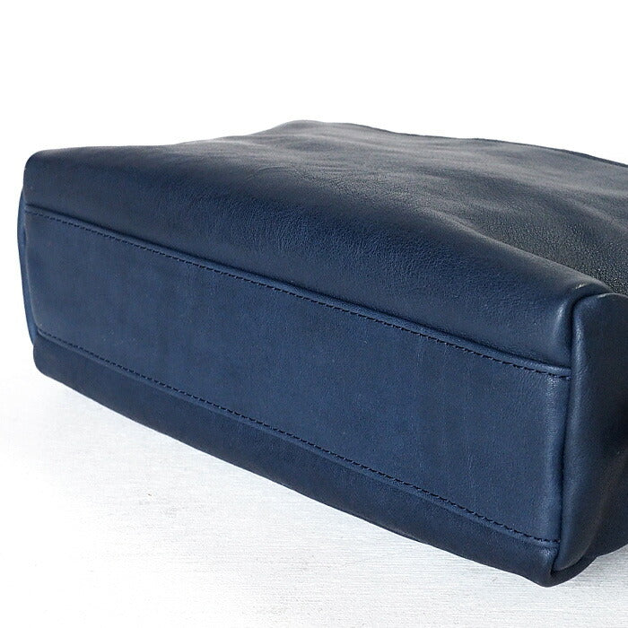 ANNAK（アナック） あおりポケット付き ショルダーバッグ 栃木レザー ウォッシュドレザー ネイビー [AK18TA-A0004-NVY]