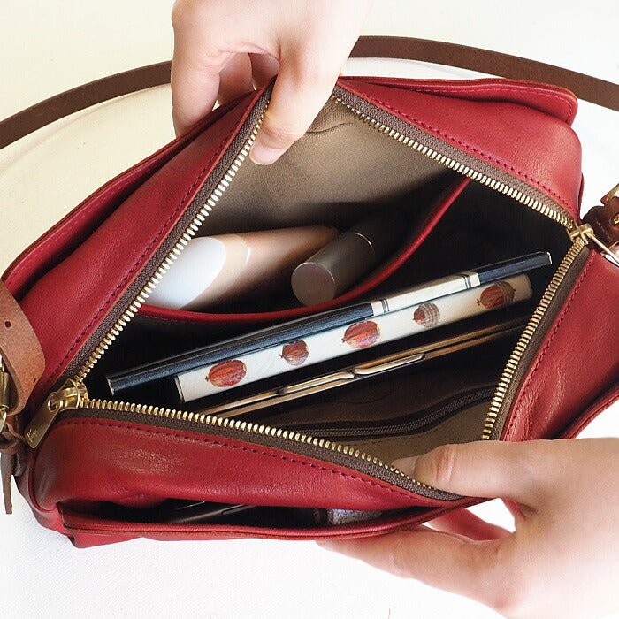 ANNAK 帶尾袋單肩包栃木皮革水洗皮革紅色 [AK18TA-A0004-RED] 