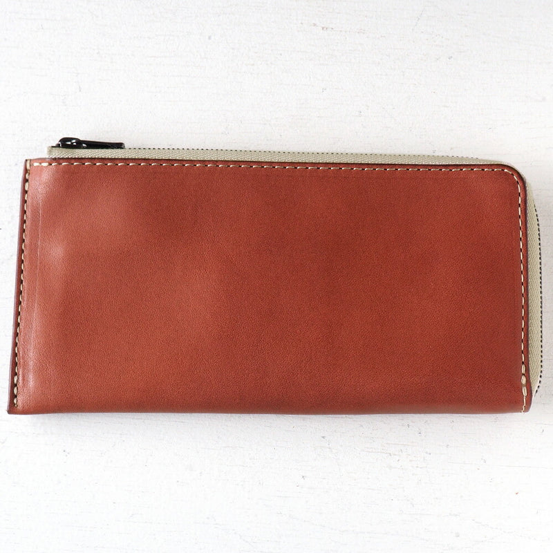 ANNAK Tochigi Leather L-shaped Long Wallet Slim Wallet Beige [AK19TA-B0072-BEG] 