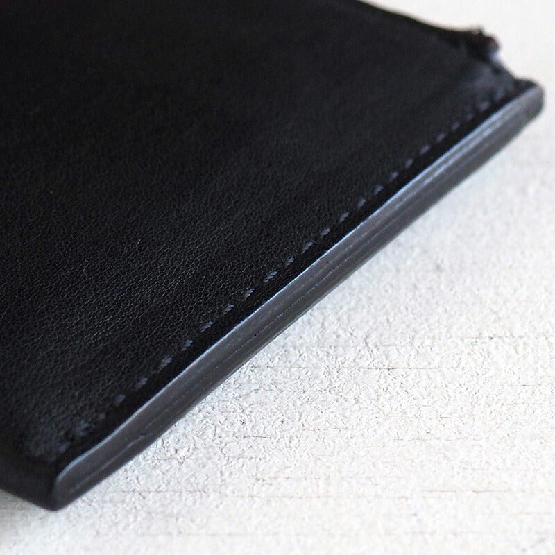ANNAK Tochigi leather L-shaped long wallet slim wallet black [AK19TA-B0072-BLK] 