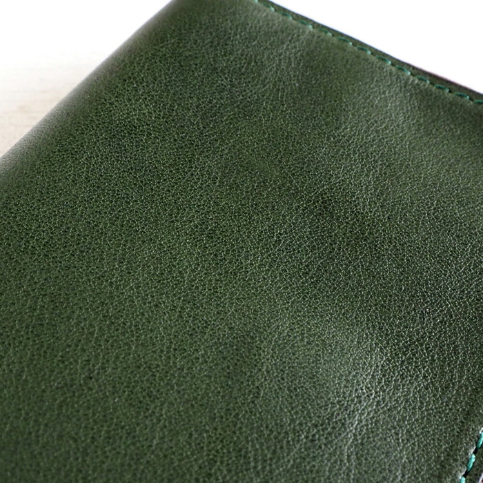 ANNAK Tochigi Leather L-shaped Long Wallet Slim Wallet Green [AK19TA-B0072-GRN] 