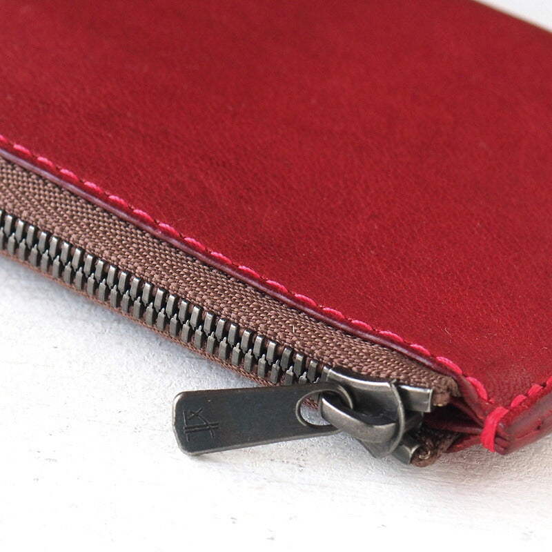 ANNAK Tochigi Leather L-shaped Long Wallet Slim Wallet Red [AK19TA-B0072-RED] 