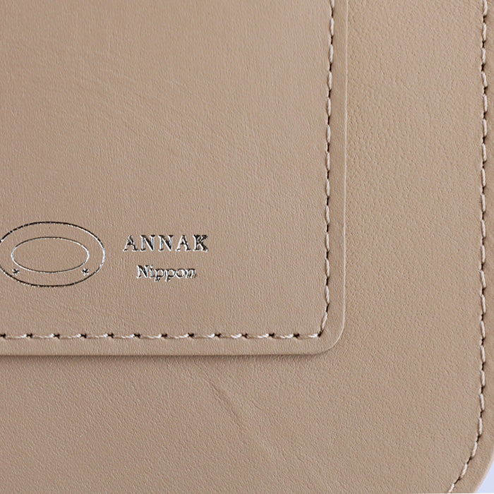 ANNAK（アナック）薄マチ サコッシュ ショルダーバッグ レディース メンズ 男女兼用 ナチュラルカラー [AK20TA-A0019-N]