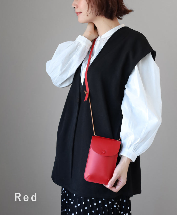 ANNAK（アナック）薄マチ サコッシュ ショルダーバッグ レディース メンズ 男女兼用 ナチュラルカラー [AK20TA-A0019-N]