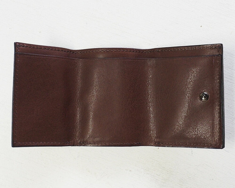 ANNAK Small Wallet Compact Trifold Mini Wallet Tochigi Leather Navy [AK20TA-B0004-NVY] 