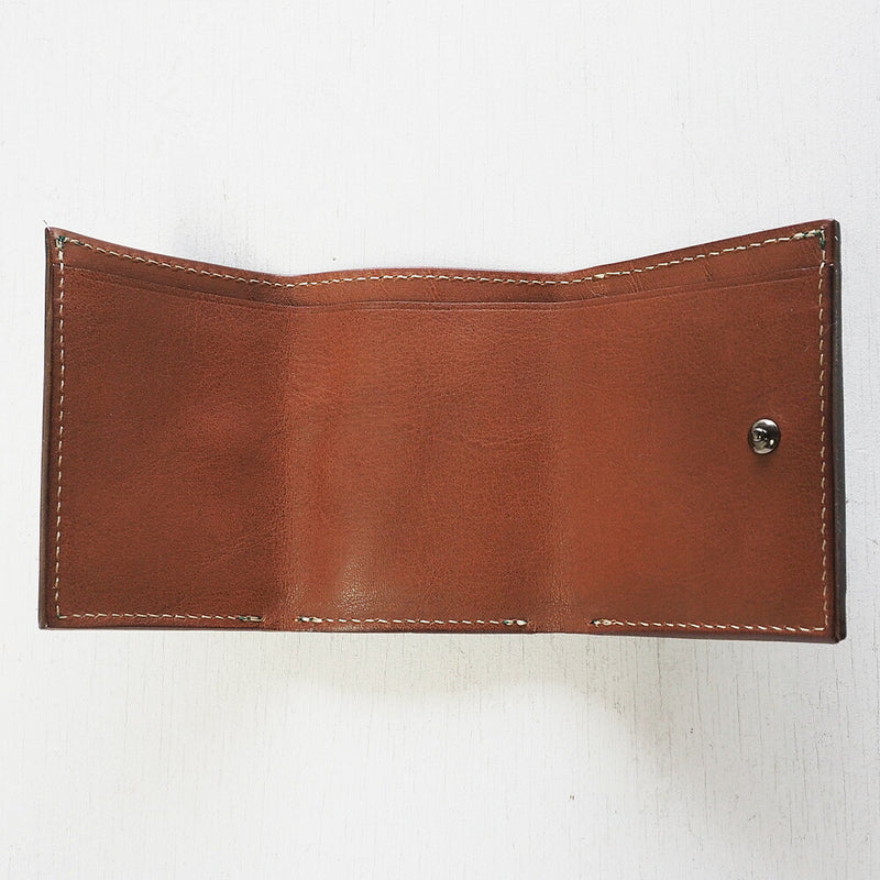 ANNAK Small Wallet Compact Trifold Mini Wallet Tochigi Leather Green [AK20TA-B0004-GRN] 