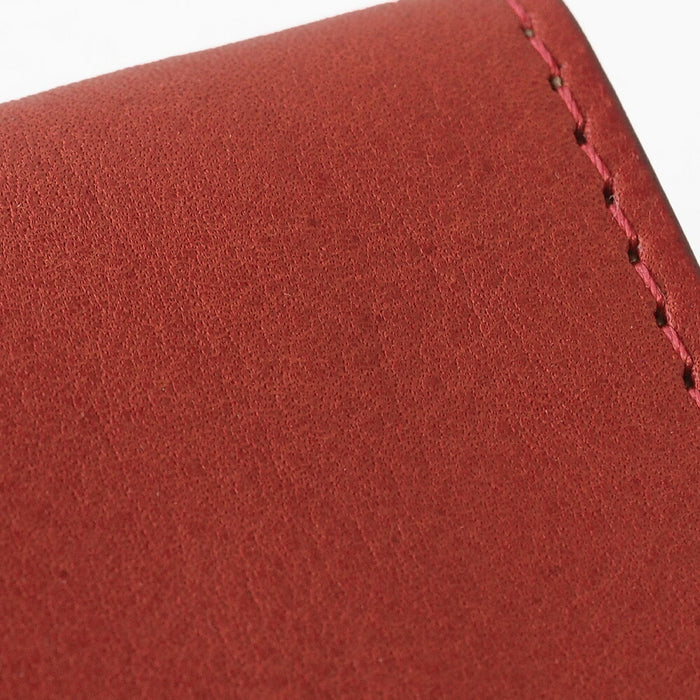 ANNAK Small Wallet Compact Trifold Mini Wallet Tochigi Leather Red [AK20TA-B0004-RED] 