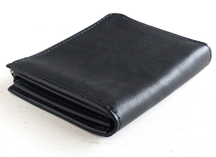 ANNAK Tochigi Leather One Action L-shaped Compact Wallet All Leather Black [AK20TA-B0005-BLK] 