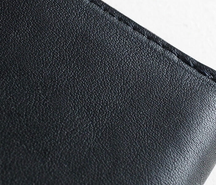 ANNAK Tochigi Leather One Action L-shaped Compact Wallet All Leather Black [AK20TA-B0005-BLK] 
