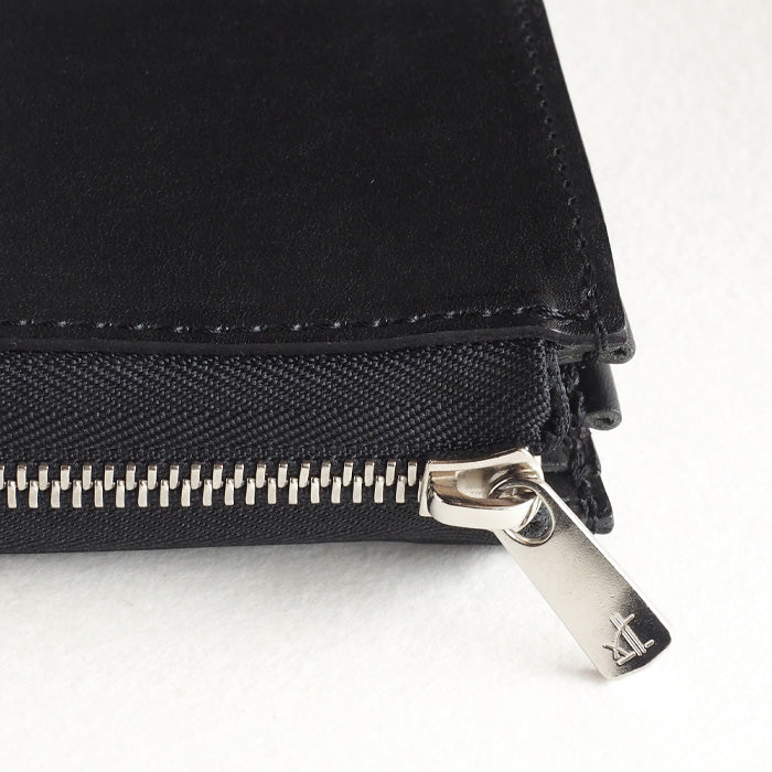 [Can store 2 smart keys, cards, banknotes, etc.] ANNAK smart key case wallet Himeji leather black [AK22TA-D0020-BLK] 