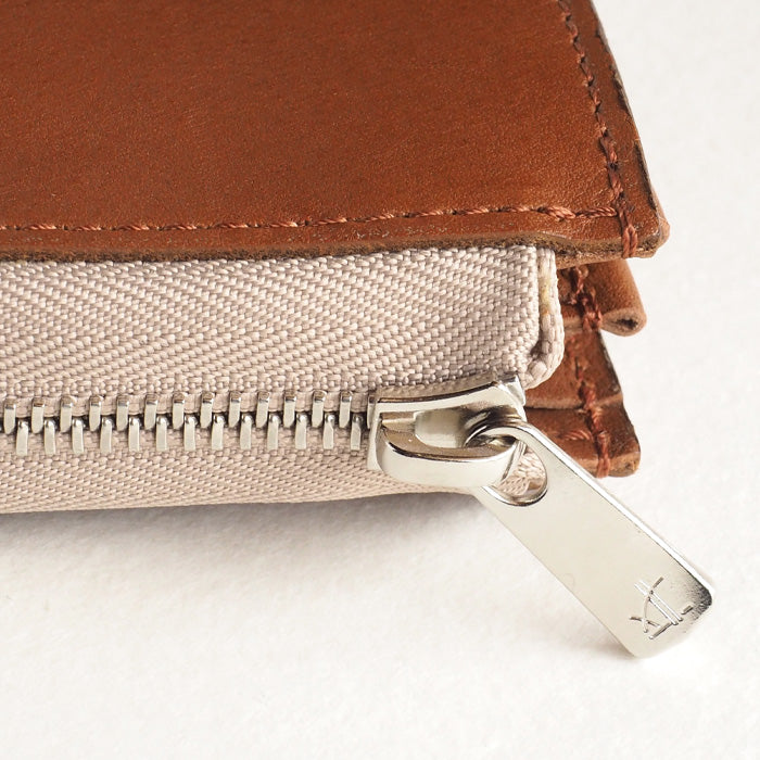 [Can store 2 smart keys, cards, banknotes, etc.] ANNAK smart key case wallet Himeji leather brown [AK22TA-D0020-BRN] 