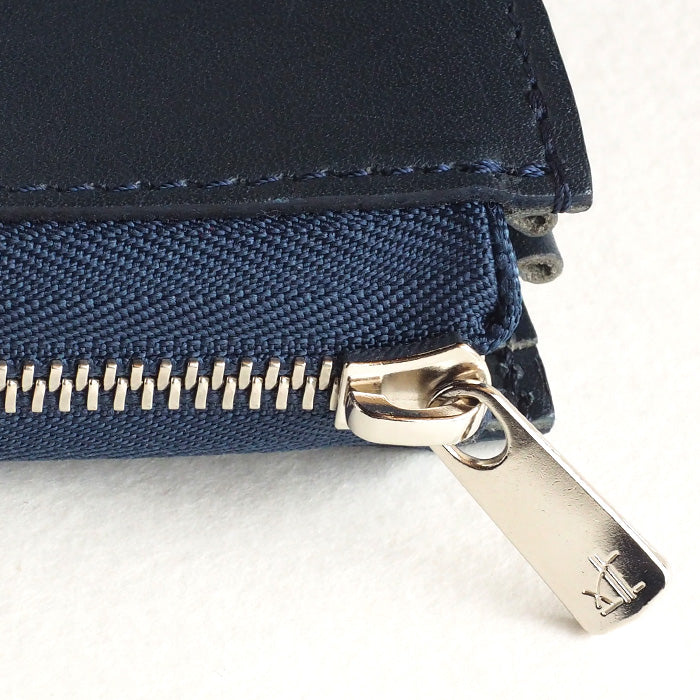 [Can store 2 smart keys, cards, banknotes, etc.] ANNAK smart key case wallet Himeji leather navy [AK22TA-D0020-NVY] 