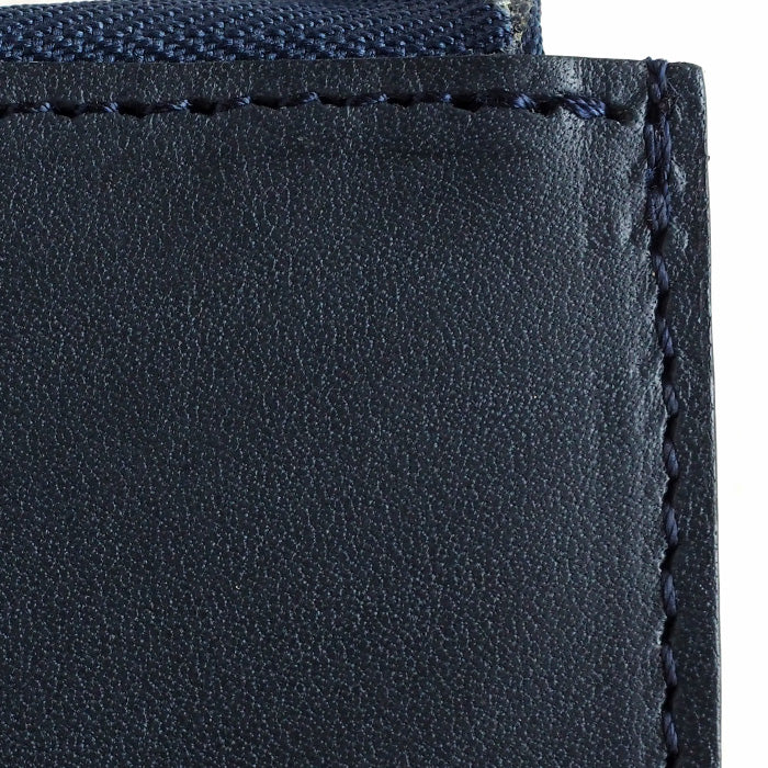 [Can store 2 smart keys, cards, banknotes, etc.] ANNAK smart key case wallet Himeji leather navy [AK22TA-D0020-NVY] 