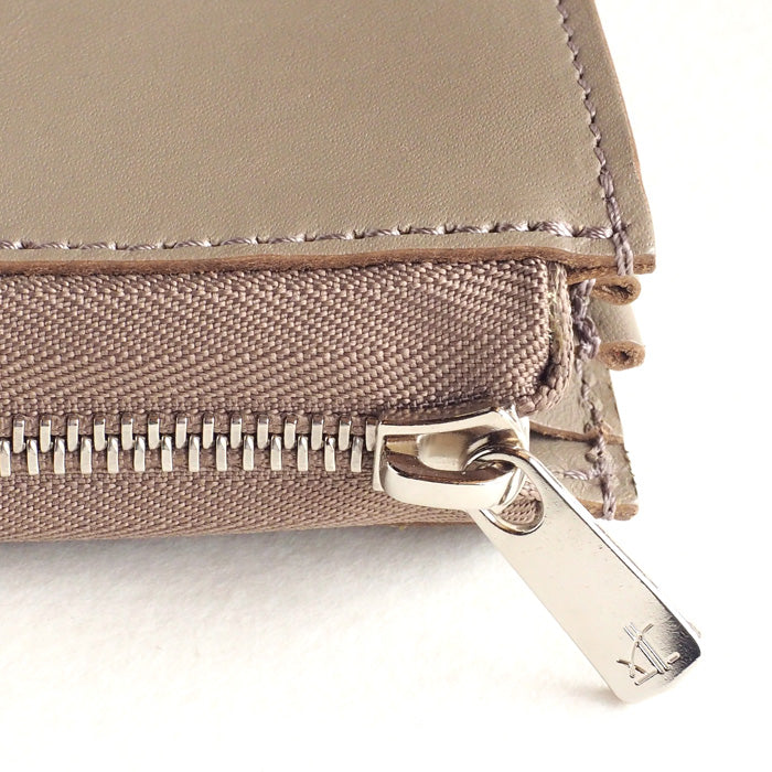 [Can store 2 smart keys, cards, banknotes, etc.] ANNAK smart key case wallet Himeji leather taupe (graige) [AK22TA-D0020-TAU] 