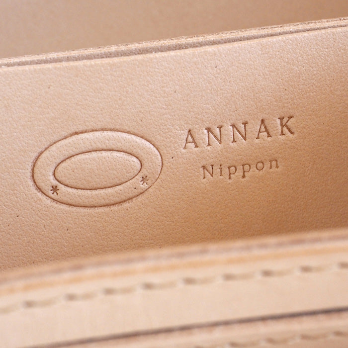 [Can store bills without folding] ANNAK Compact Round Zip Wallet Tochigi Leather Pink Silver [AK22TA-B0005-SLV] 