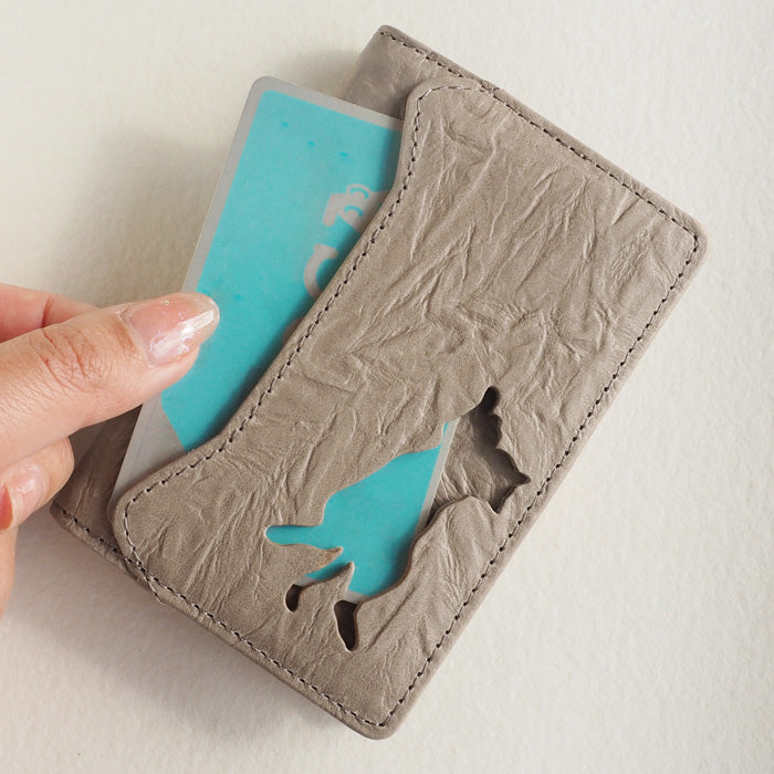 aoneco Key & Card Case [an003] Waji's Protective Cat Project Cat Cat Key Case Key Holder Cute Fashionable Beige Brown Green