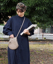 waji(ワジ) aoneco(アオネコ) スマホポシェット グレージュ・ブルーグリーン・マホガニーブラウン[an005]猫 がま口 ショルダー サコッシュ 緑 茶色 ベージュ