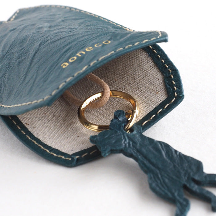 aoneco Key Cover [an006] Leather goods maker Waji's rescue cat project 