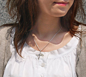 naturama(ナチュラマ) シルバーネックレス“Water Butterfly－ウォーターバタフライ－” [AP27]