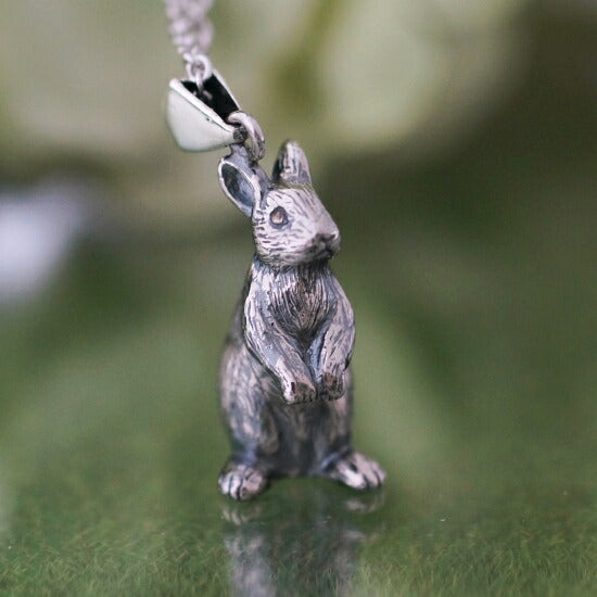 naturama Standing Rabbit Pendant Silver [AP80]