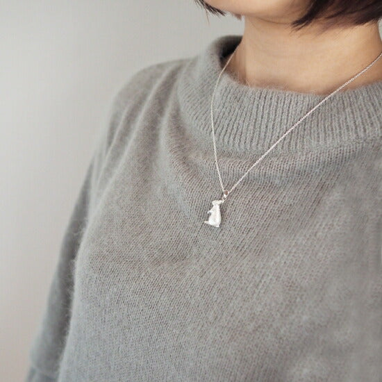 naturama(ナチュラマ)立ちうさぎペンダント シルバー [AP80]