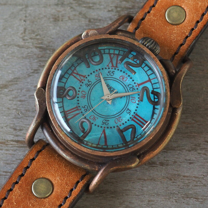 ARKRAFT 手工手錶“PATRICE OCEAN”高級錶帶 [AR-C-001] 
