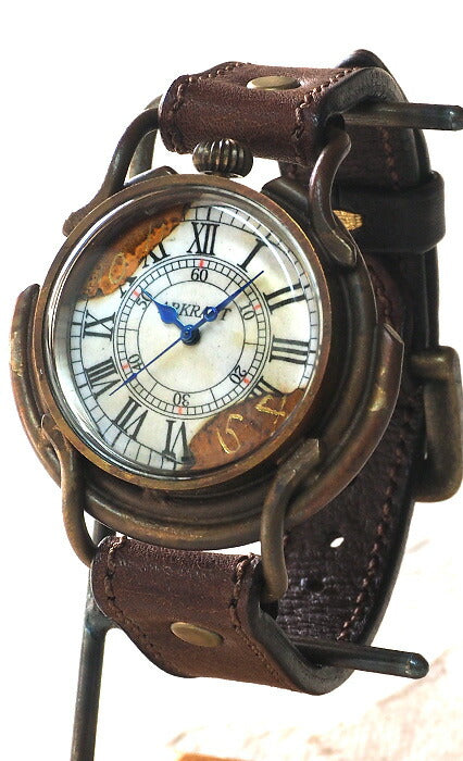 ARKRAFT 手工手錶“Curtis jumbo”羅馬數字高級錶帶 [AR-C-002-RO] 