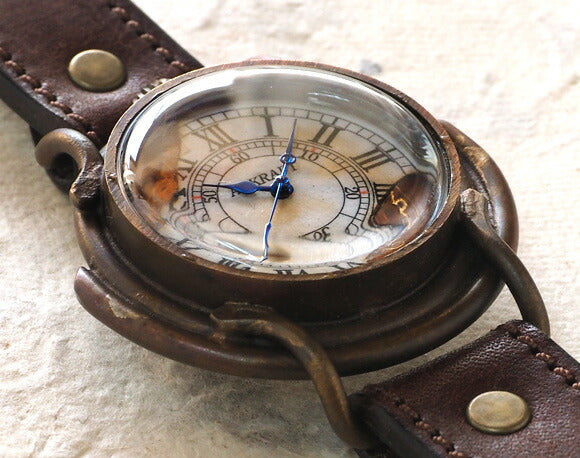 ARKRAFT（アークラフト） 手作り腕時計 “Curtis Large ” ローマ数字 プレミアムストラップ [AR-C-002-RO]