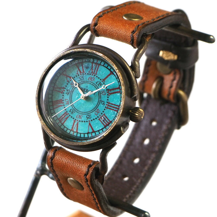 ARKRAFT 手工手錶“Addy Medium”羅馬數字高級錶帶 [AR-C-009-RO] 