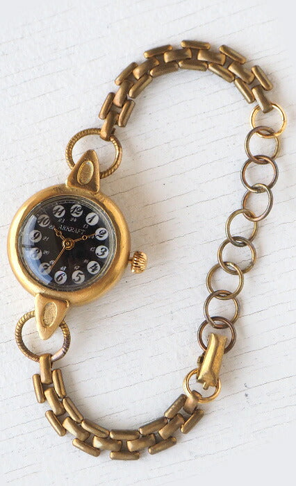 ARKRAFT Handmade Watch "Ras" Shell Dial Arabic Numerals Ladies Bracelet Type [AR-C-010-AR] 