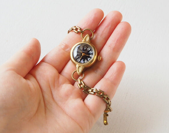 ARKRAFT（アークラフト）手作り腕時計 “Ras” シェル文字盤 アラビア数字 レディース ブレスレットタイプ [AR-C-010-AR]