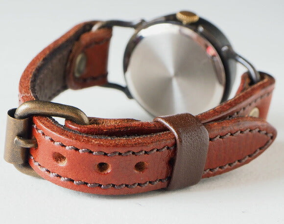 ARKRAFT（アークラフト）手作り腕時計“Pivo Small” 黒文字盤 プレミアムストラップ [AR-C-013-BK]