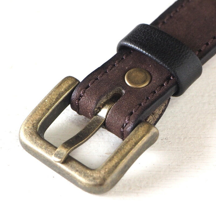 ARKRAFT（アークラフト）手作り腕時計“Pivo Large” 黒文字盤 プレミアムストラップ [AR-C-014-BK]