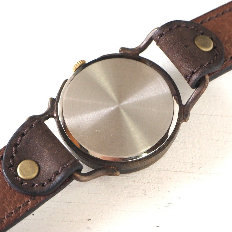 ARKRAFT Handmade Watch “Pivo Large” Black Dial Premium Strap [AR-C-014-BK] 