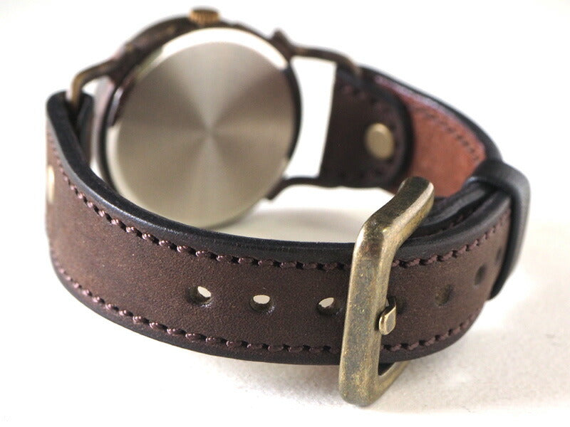 ARKRAFT Handmade Watch “Pivo Large” Black Dial Premium Strap [AR-C-014-BK] 