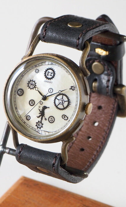 ARKRAFT Handmade Watch “Pivo Large” Premium Strap White Shell Dial [AR-C-014-WH] 
