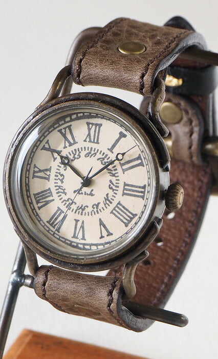 ARKRAFT（アークラフト）手作り腕時計“Marvin Large” ローマ数字 プレミアムストラップ [AR-C-015-RO]