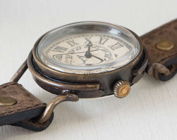 ARKRAFT（アークラフト）手作り腕時計“Marvin Large” ローマ数字 プレミアムストラップ [AR-C-015-RO]