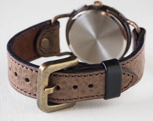 ARKRAFT（アークラフト）手作り腕時計“Marvin Large” ローマ数字 プレミアムストラップ [AR-C-015-RO]