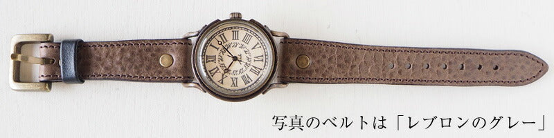 ARKRAFT 手工手錶“Marvin Large”羅馬數字高級錶帶 [AR-C-015-RO] 