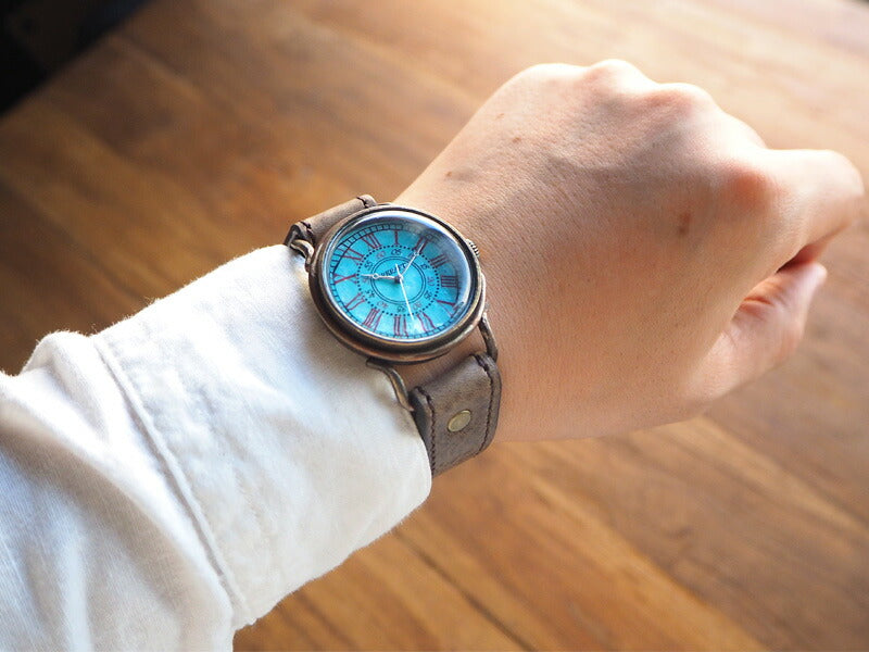 ARKRAFT（アークラフト）手作り腕時計“Addy Large” ローマ数字 プレミアムストラップ [AR-C-016-RO]