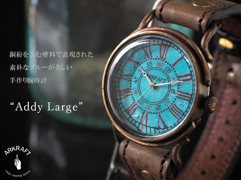 ARKRAFT Handmade Watch “Addy Large” Roman Numeral Premium Strap [AR-C-016-RO] 