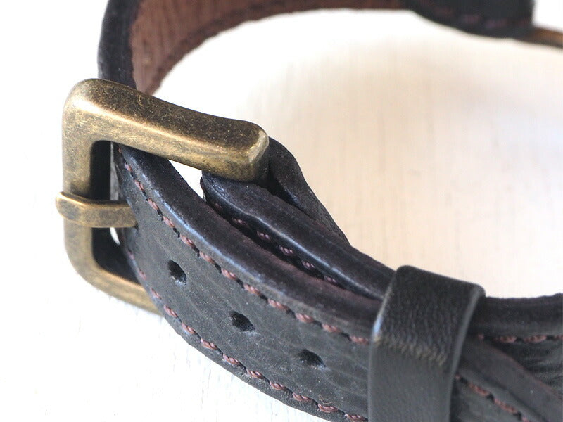 ARKRAFT Handmade Watch “Drake Large” White Shell Dial Blue Dot Premium Strap [AR-C-019-WH-BL] 