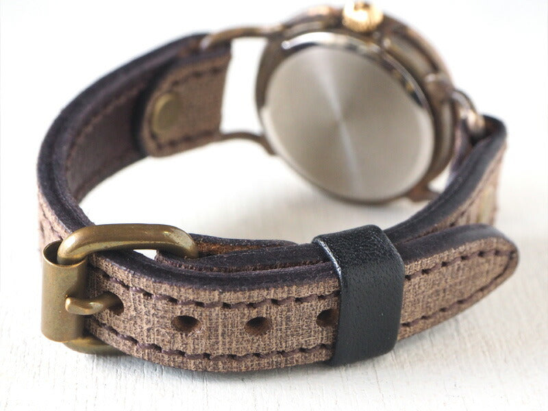 ARKRAFT Handmade Watch “Drake Small” White Shell Dial Blue Dot Premium Strap [AR-C-021-WH-BL] 