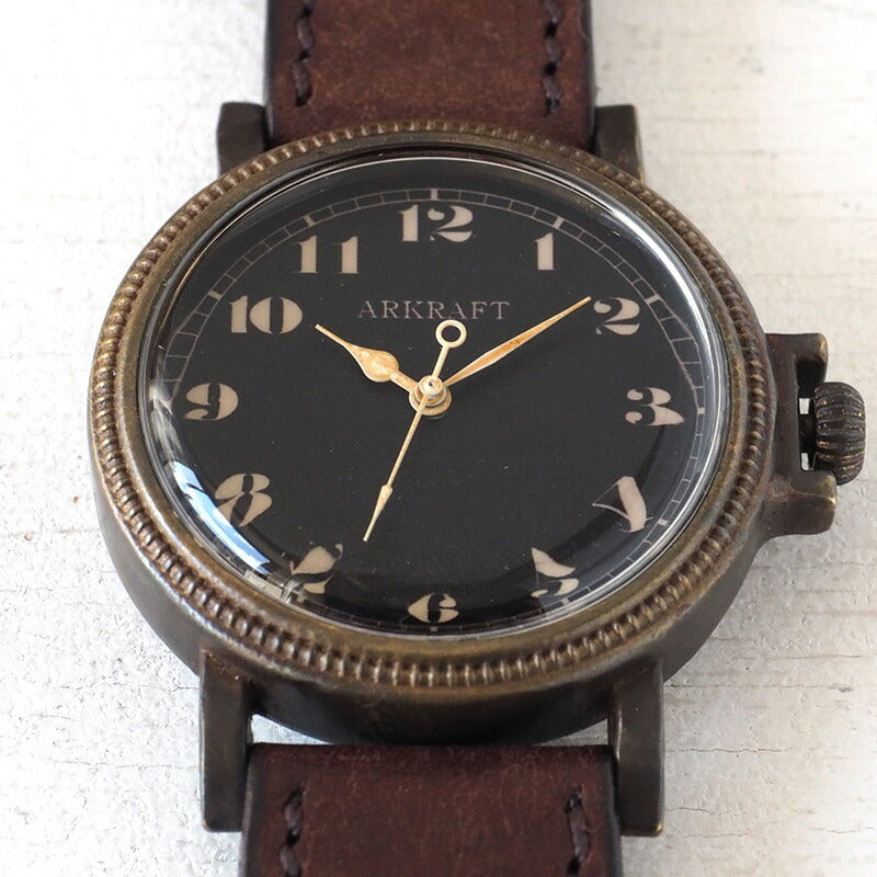 ARKRAFT Handmade Watch “Nes Large” Arabic Numerals Premium Strap [AR-C-023-AR] 