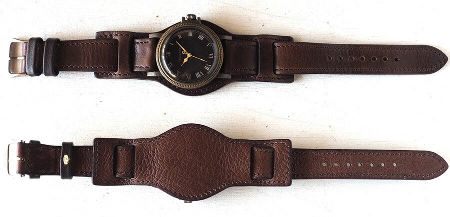 ARKRAFT 手工手錶“Nes Large”羅馬數字高級 W 錶帶 [AR-C-024-RO] 
